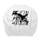 創狐堂のペンギン Big Crew Neck Sweatshirt