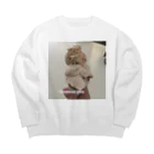 hani_natsukiのice cream Big Crew Neck Sweatshirt