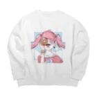 un main fleurのドーナツルックトレーナー Big Crew Neck Sweatshirt