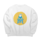 うゆうのまっしろうさちゃん Big Crew Neck Sweatshirt