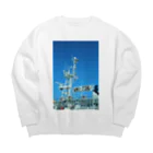 oturiのgyo-sen Big Crew Neck Sweatshirt