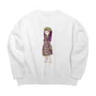 IZANAMI by Akane Yabushitaの【タイの人々】モン族の女の子 Big Crew Neck Sweatshirt