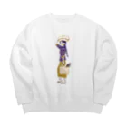 IZANAMI by Akane Yabushitaの【ミャンマーの人々】マーケットの女性 Big Crew Neck Sweatshirt