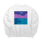 エビフライ屋さんのNight flight Big Crew Neck Sweatshirt