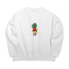 なつぽむ。の日常ヒーローくん Big Crew Neck Sweatshirt