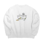 senna009のOldman in the bath Big Crew Neck Sweatshirt