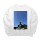 ホウ・ケイコのアンテナびんびんの大仏様 Big Crew Neck Sweatshirt