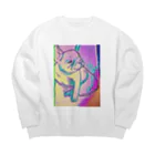 プリンショップのフレンチブル Big Crew Neck Sweatshirt