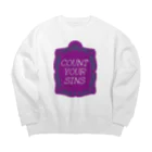 マ太ちゃんショップのお前の罪を数えろ Big Crew Neck Sweatshirt