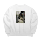 シティータヌキのNeko Big Crew Neck Sweatshirt