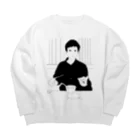 kotonoのご飯を食べる人 Big Crew Neck Sweatshirt