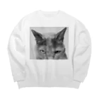 first_firmamentの般ニャ Big Crew Neck Sweatshirt