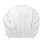 pulTの猫 Big Crew Neck Sweatshirt