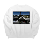 気ままに創作　よろず堂の武蔵小金井駅　いろどり Big Crew Neck Sweatshirt