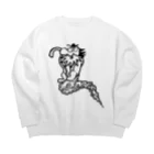 とよだ 時【ゆうもぁ-と】の伊吹山飛行上人 Big Crew Neck Sweatshirt