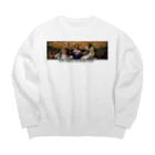 RapeのRape[愛 裸撫 憂] Big Crew Neck Sweatshirt