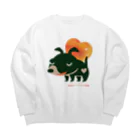 イラスト MONYAAT の愛してガイコッチャBB Big Crew Neck Sweatshirt