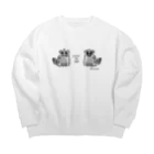 Fondhuの曖昧な阿吽（狛犬） Big Crew Neck Sweatshirt