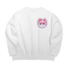 azunoazu art SHOPのlove me heart（キラメキ） Big Crew Neck Sweatshirt