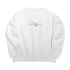 WORLDWIDEのピーラーファンタジーminiカフェブラウン Big Crew Neck Sweatshirt