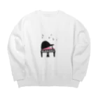 ル.ボヌールのグランドピアノ Big Crew Neck Sweatshirt