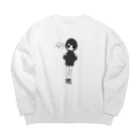 桃子のちぇけらちゃん Big Crew Neck Sweatshirt