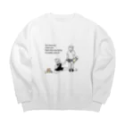 Love myselfのYou have me , I have you . Big Crew Neck Sweatshirt