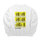 “Mosh's Exhibition“shopのタダユキヒロ“Love letter“ post Big Crew Neck Sweatshirt