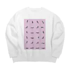 DAN_DESIGN_LABORATORYの48手ピクトグラム2-2(文字なし) Big Crew Neck Sweatshirt