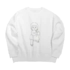 jankuppaのMOCHI子 よいしょ Big Crew Neck Sweatshirt