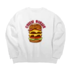 すとろべりーガムFactoryのチーズバーガー Big Crew Neck Sweatshirt