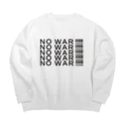 ヒラエイのNOWAR！！！ Big Crew Neck Sweatshirt