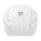 Rocksinkoのバンブー太郎主張 Big Crew Neck Sweatshirt