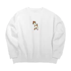 れいかの花丸お尻柴犬 Big Crew Neck Sweatshirt