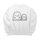 なないろlatte*のよだれおばけ Big Crew Neck Sweatshirt