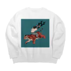 ぱいせんのストロングタイガー Big Crew Neck Sweatshirt