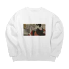 ズシ店の浮世絵　接吻 Big Crew Neck Sweatshirt