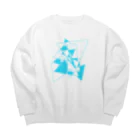 うぇるのKAKUKAKU Big Crew Neck Sweatshirt