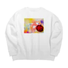 St.SKのアップル Big Crew Neck Sweatshirt