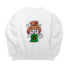 万枚ちゃんのうんこちゃん Big Crew Neck Sweatshirt