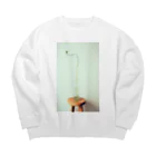 海野はなのねぎぼうず Big Crew Neck Sweatshirt