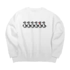 果汁４％のペンギン Big Crew Neck Sweatshirt