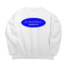 地獄の沙汰屋さんのシーサイドライン Big Crew Neck Sweatshirt