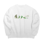 kitaooji shop SUZURI店のAsian Swallowtail Big Crew Neck Sweatshirt