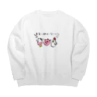 K′z SHOPの＼家畜に神はいないッ!!/ Big Crew Neck Sweatshirt