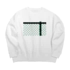 采-aya-の金網フェンス裏 Big Crew Neck Sweatshirt