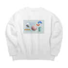 nkrのいろいろ Big Crew Neck Sweatshirt