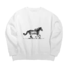 ぺいぺいぺい♪のえっぐいね♪ Big Crew Neck Sweatshirt