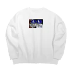 galah_addの自転車、人力車を除く Big Crew Neck Sweatshirt