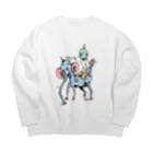 SEISUIのふたりは仲良し Big Crew Neck Sweatshirt